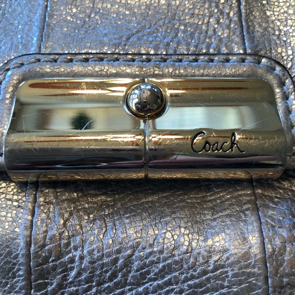 Silver Coach Mini Bag GUC - Picture 3 of 4